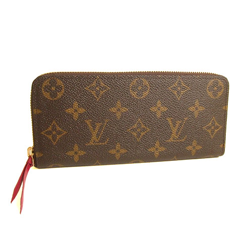 Real Louis Vuitton Monogram Clemence Wallet M60742 Fuchsia